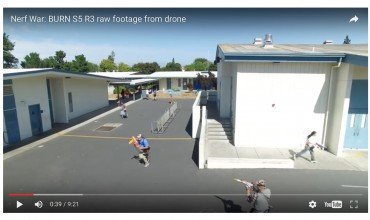 Nerf Battle From Drone POV