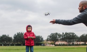 Kid Flying Drone