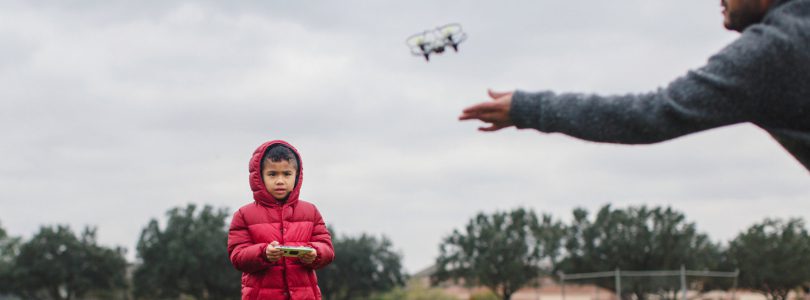 Kid Flying Drone